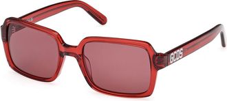 GCDS GD0059 66S Mens Sunglasses Red Size 54