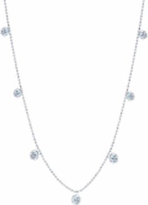 Graziela Small Floating Diamond Necklace in White in White Gold at Nordstrom