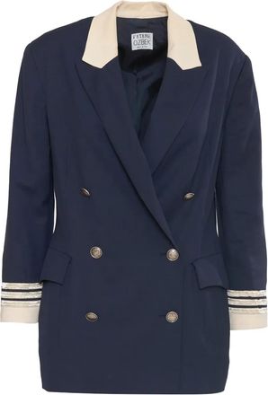 Vintage Blazer in lana - Blu