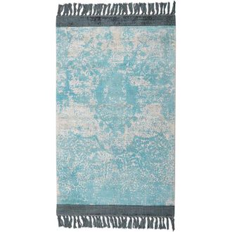 Beliani Rug AKARSU Blue 80 x 150 cm Viscose