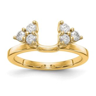 Diamond2Deal 14k Yellow Gold Lab Grown Diamond Wedding Band Ring 0.37Ct Clarity- VS Color- D-E