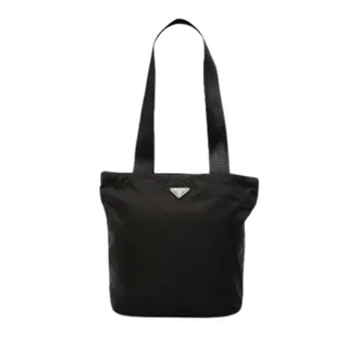 Prada Pre-owned Tote Bags, female, Black, Size: ONE SIZE Pre-owned Nylon Tote Bag