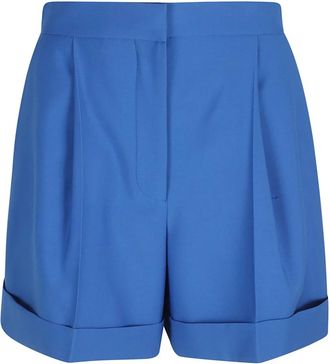 Alexander McQueen Short Shorts - Dames - Bermuda - Blauw - M - Korte Broeken