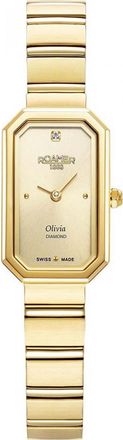 Roamer Womens 627845-48-39-20 Ladies Olivia Diamond Watch - Gold - One Size