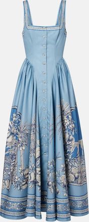 Alemais Al&eacute;mais Villa Romantica cotton midi dress