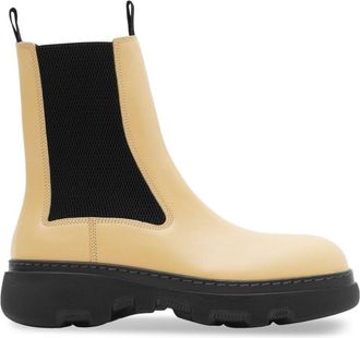 Burberry Creeper leather Chelsea boots - women - Calf Leather - 36 - Neutrals