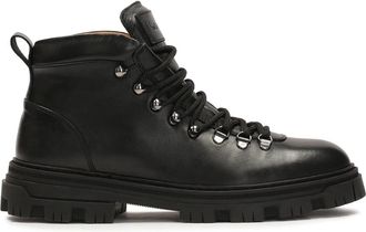 Kazar Veterschoenen - Heren - Veterlaarzen - Zwart - 40 EU - Leer - Schoenen