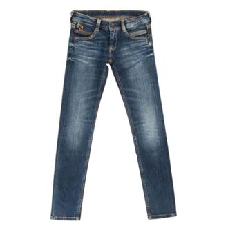 Pepe Jeans London Saturn Jeans - Dames - Jeans - Blauw - Maat: W25 Katoen