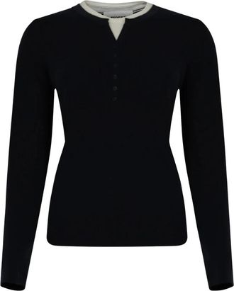 Silvian Heach Jettia Sweater - Dames - Ronde hals truien - Zwart - M - Wol - Truien & Vesten