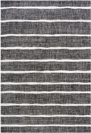 Jonathan Y Designs Colonia Berber Stripe Indoor/Outdoor Area Rug in Black/ivory at Nordstrom, Size 5Ft 0In X 8Ft 0In