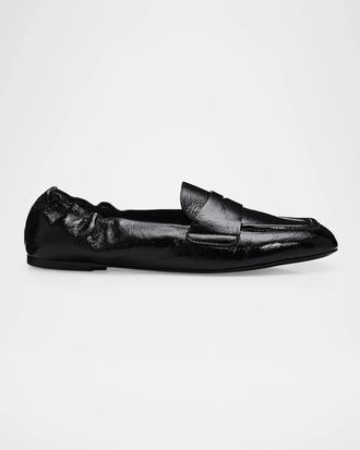 Stuart Weitzman Bryant Patent Leather Penny Loafers