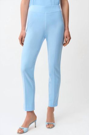 Joseph Ribkoff Classic Straight Back Cuts Pant In Sky Blue