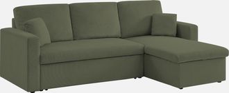 Sweeek Sof&aacute; Cama Esquinero Reversible Con Espacio De Almacenamiento, 3 Plazas