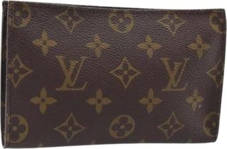 Louis Vuitton Pre-owned Clutches, female, Brown, Size: ONE SIZE Pre-owned Vintage Monogram Accessory Pouch