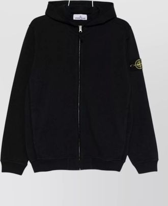 Stone Island cotton zip hoodie