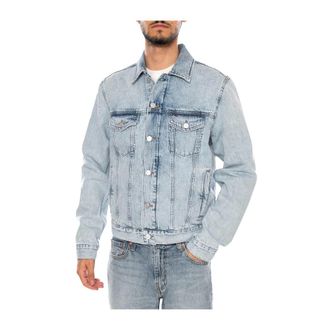Tommy Hilfiger Ryan Giacca Trucker Vintage in Denim Color-Block - - Jackets - Uomo - Blu - XL