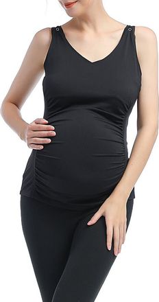 Kimi + Kai Essential Maternity/Nursing Tank in Black at Nordstrom, Size X-Small