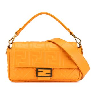 Fendi Roma Gequiltede Leren Tas