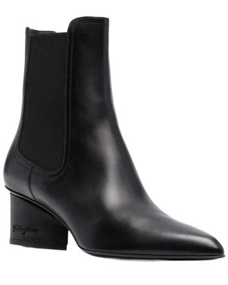 Ferragamo Velta Leather Bootie
