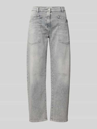 Cambio Cambio Barrel Fit Jeans aus Baumwoll-Mix Modell OCEAN in Hellgrau, Gr&ouml;&szlig;e 32