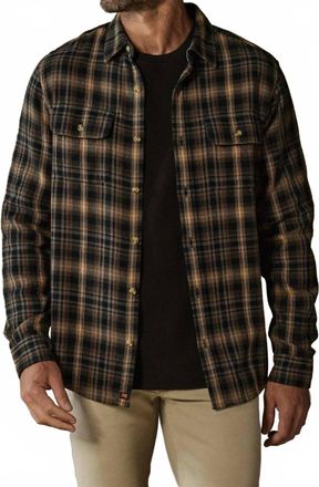 The Normal Brand Mountain Twill Overshirt In Woodland Plaid