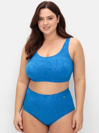 Sheego Bikini-Hose SHEEGO, Damen, Gr. 40, Normalgr&ouml;ssen, blau (kobaltblau), Elasthan, Polyamid, Badehosen Bikini-Hose