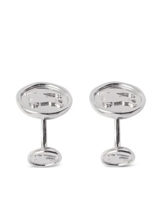 Burberry Gemelli con logo - Argento