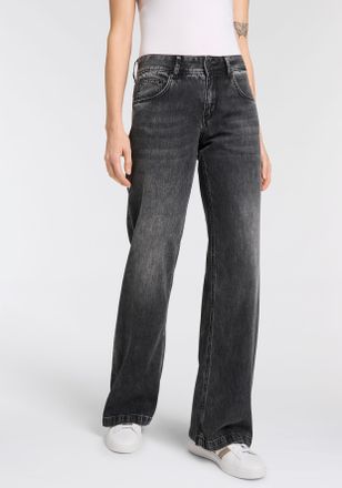Herrlicher 5-Pocket-Jeans HERRLICHER Edna Denim Black, Damen, Gr. 28, L&auml;nge 32, schwarz (clubbing), Denim/Jeans, Obermaterial: 50% Baumwolle, 40% Lyocell, 10% Mo