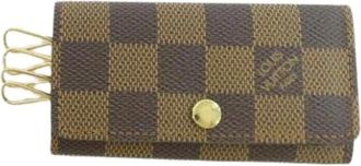 Louis Vuitton Pre-owned Accessories, female, Brown, Size: ONE SIZE Pre-owned Canvas Keycase