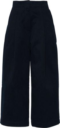 STUDIO NICHOLSON Navy Wide-leg Trousers