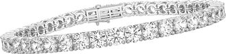 Diamond2Deal 14k Gold Lab Grown Diamond Tennis Bracelet (5 Ct, Color-D, Clarity- VS) 7 inch