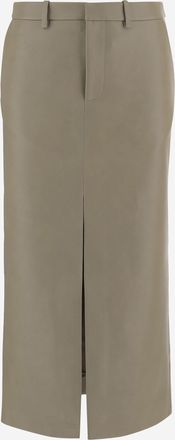 Frankie Shop Womens Skirt Nylon Beige Polyurethane