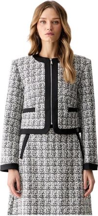 Karl Lagerfeld Korte Blazer - Dames - Blazers - Zwart - S - Wol - Jassen