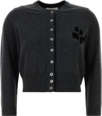 Isabel Marant Lona Cardigan - Dames - Vesten - Grijs - S - Katoen - Truien & Vesten