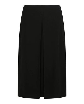 Ferragamo Womens Pleated Midi Skirt In Black