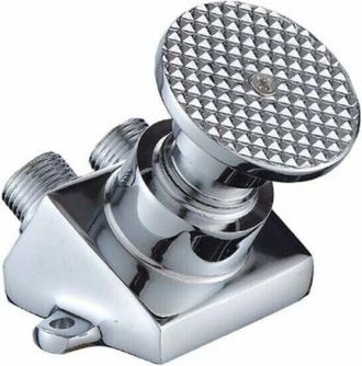 OEM Robinet &Agrave; P&eacute;dale - Alliage Zinc Cuivre - Finition Chrom&eacute;e - Pour Cuisine H&ocirc;pital Laboratoire - 1 Pi&egrave;ce
