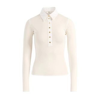 Elisabetta Franchi Maglia - Tops - Mujer - Beige - XS