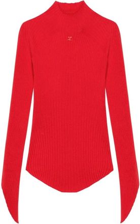 Courr&egrave;ges Donna, Maglie, Rosso, L, new