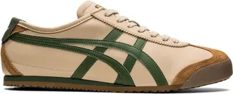 Onitsuka Tiger MEXICO 66 UNISEX (BEIGE/GRASS GREEN, UK Footwear Size System, Adult, Men, Numeric, Medium, 4)