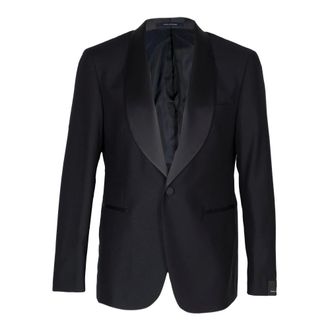 Tagliatore Kostuums, Heren, Blauw, S, Leer, Driedelig smokingpak