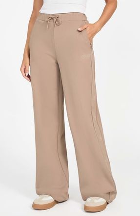 Guess Octavia Wide Leg Sweatpants in Beige at Nordstrom, Size X-Small