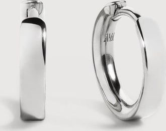 Monica Vinader Sterling Silver Essential Huggie Earrings