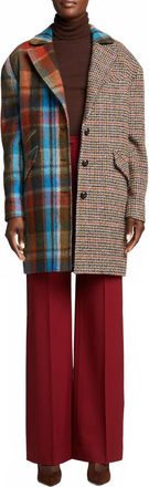 Veronica Beard Pre-Loved India Dickey Coat In Plaid Multi
