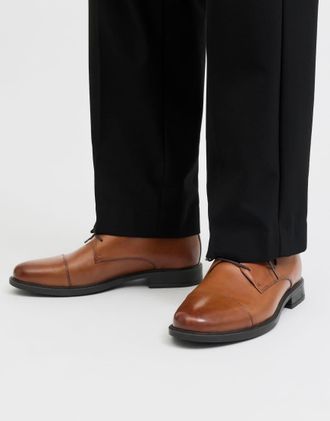Jack & Jones Oslo scarpe eleganti in pelle marroni-Marrone
