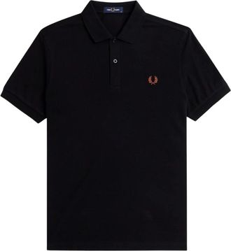 Fred Perry Klassiek katoenen poloshirt - Heren - Polos - Zwart - XL - Katoen - Tops