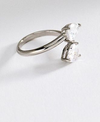 Ettika Crystal Teardrop Wrap Ring