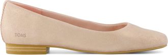 Toms Briella Flat Pale Rose Metallic Suede
