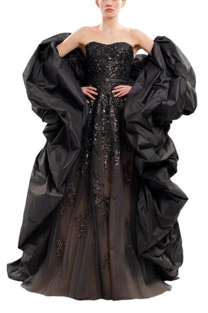 Saiid Kobeisy Taffeta Cape
