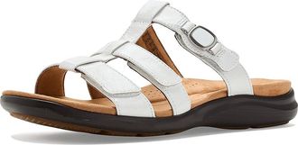 Clarks Kitly Pearl Womens Sandals White Patent Leather : 8.5 B - Medium