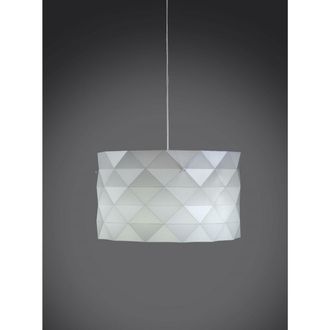 Linea Zero Suspensi&oacute;n 5 Luces Blanca En Metal Cromado Cm. 40x25h